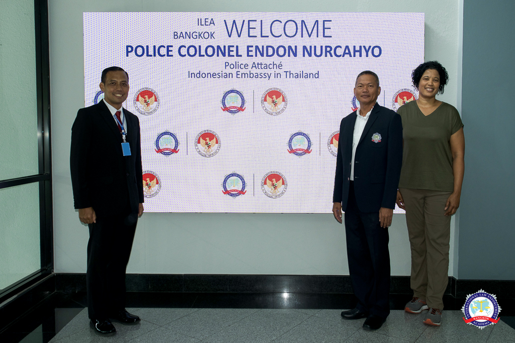 Police Colonel Endon Nurcahyo, Police Attache of Indonesian Embassy in Thailand visited ILEA Bangkok on August 11, 2022